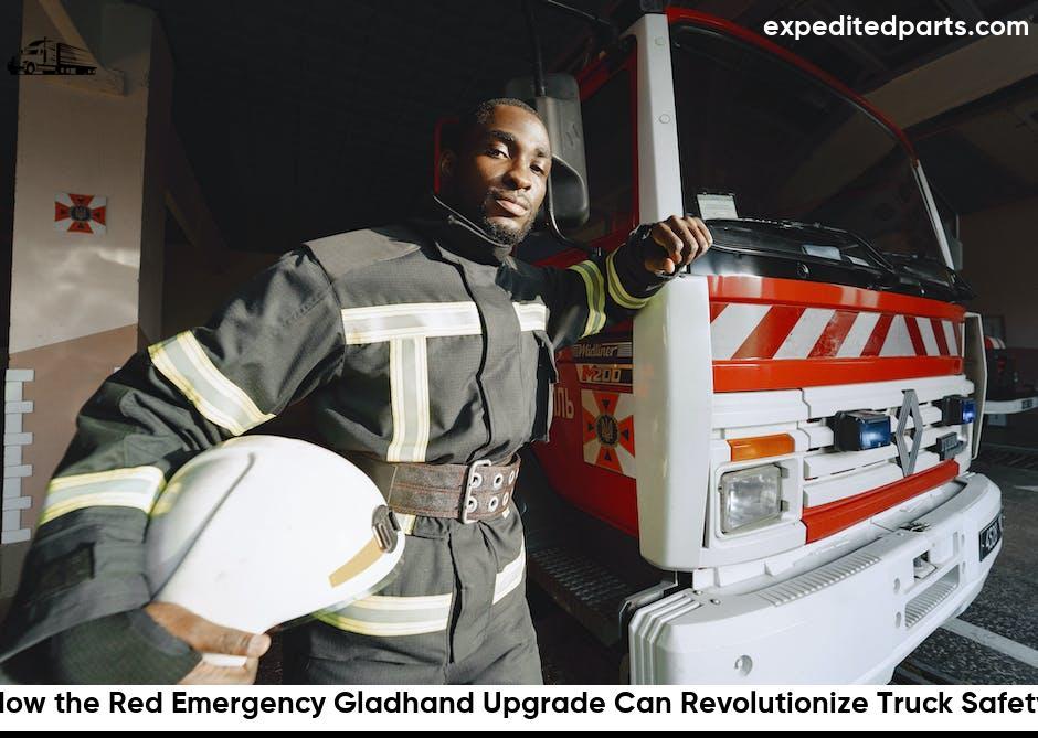 Red Emergency Gladhand Upgrade For Enhanced Truck Safety