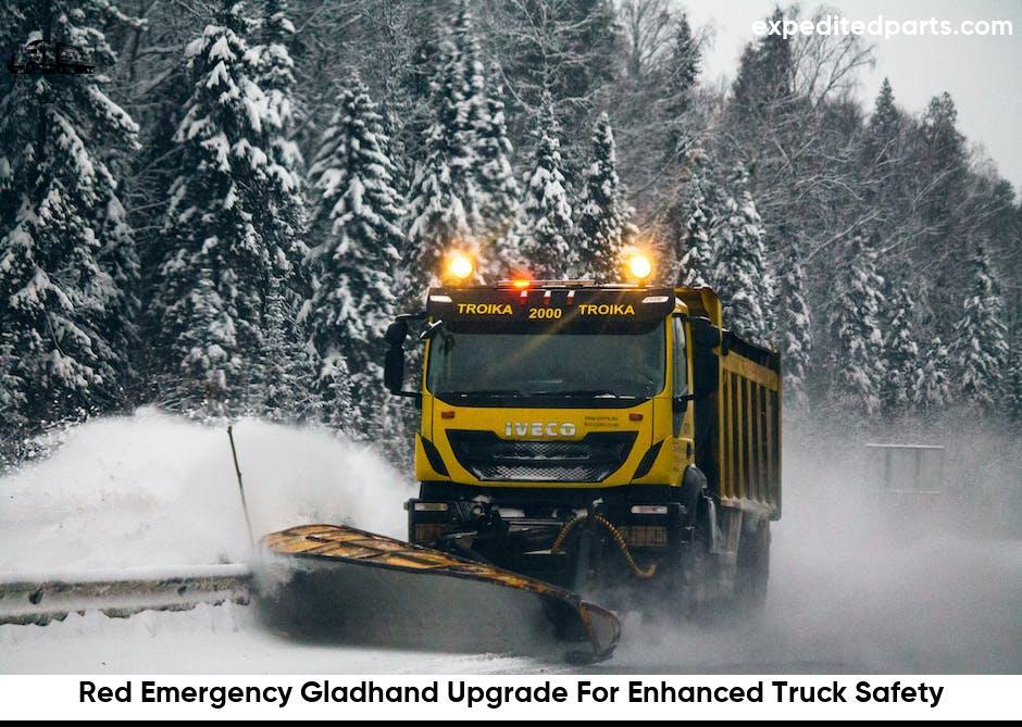 Red Emergency Gladhand Upgrade For Enhanced Truck Safety